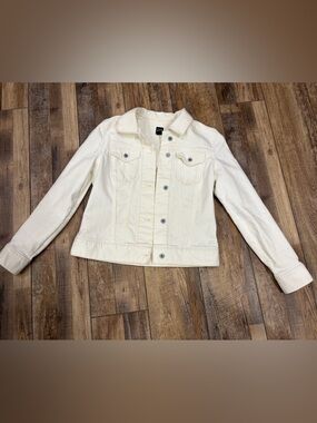 GAP Cream Denim Jacket